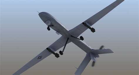 Mq Predator Drone D Model Max X Wrl Obj Lwo Dwg Dae