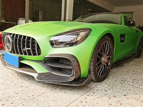 For Mercedes Benz Amg Gt Gts Gtc Gtr 2015 2023 Real Carbon Fiber Front Lip Diffuser Bumper