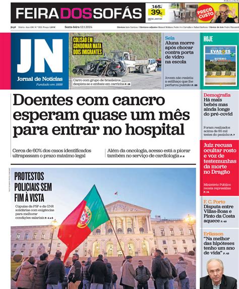 Capa Jornal De Not Cias Janeiro Capasjornais Pt