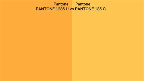 Pantone U Vs Pantone C Side By Side Comparison