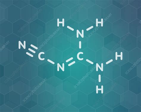 Dicyandiamide molecule, illustration - Stock Image - F027/8000 ...