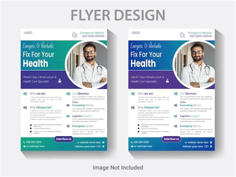 Premium Vector | A4 size medical flyer design template, vector flyers ...