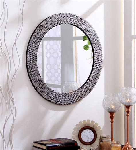 Buy Studded Round Wall Mirror By Hosley Online Eclectic Mirrors