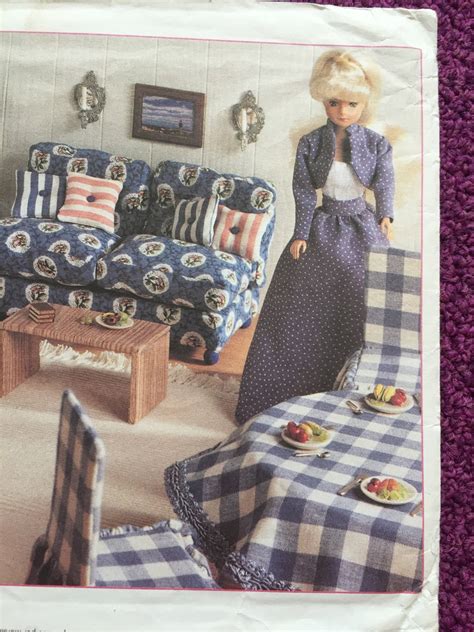 Dollhouse Furniture Sewing Pattern Mccalls Love Seat Chair