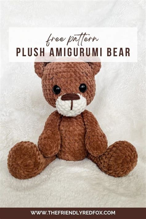 Free Plush Yarn Teddy Bear Crochet Pattern