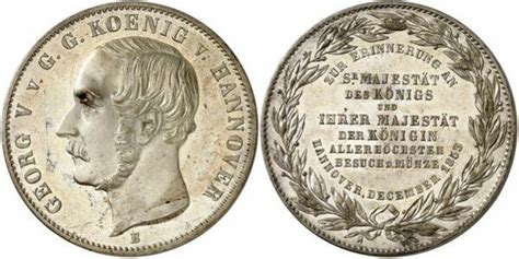 Thaler George V Mint Visit Reino De Hannover Numista