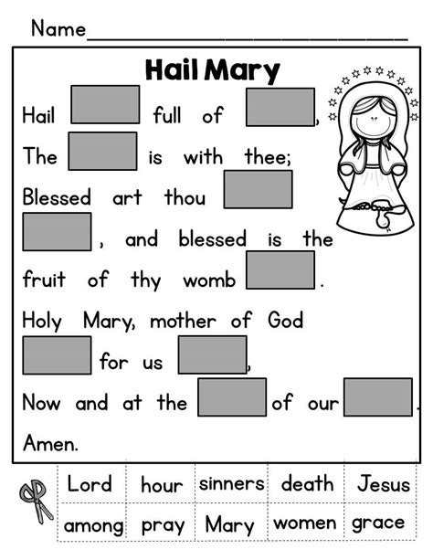 Hail Mary Prayer Lesson Made By Teachers