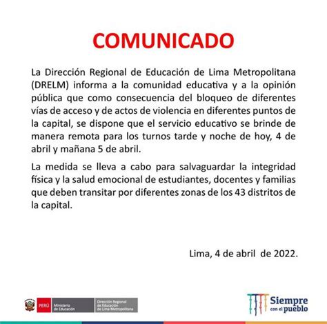 Clases Presenciales Suspendidas En Vivo Hoy Lunes De Abril Ltimas