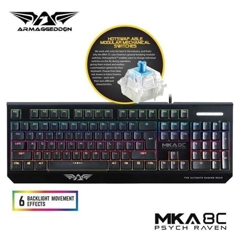 Armageddon Mka C Mechanical Gaming Keyboard Shopee Singapore