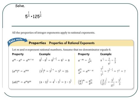 Ppt 3 4 Rational Exponents And Radical Equations Powerpoint Presentation Id6120300