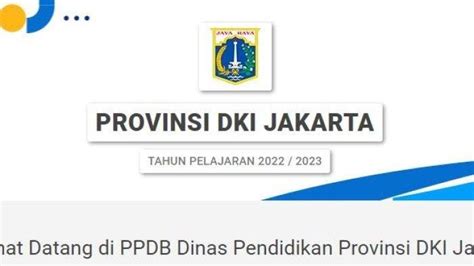 Pra Pendaftaran PPDB Jakarta 2022 2023 Kapan Cek Jadwal Dan Syarat