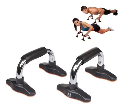 Barra Para Planchas Acero Cromado Flexiones Push Up Bar Cuotas Sin