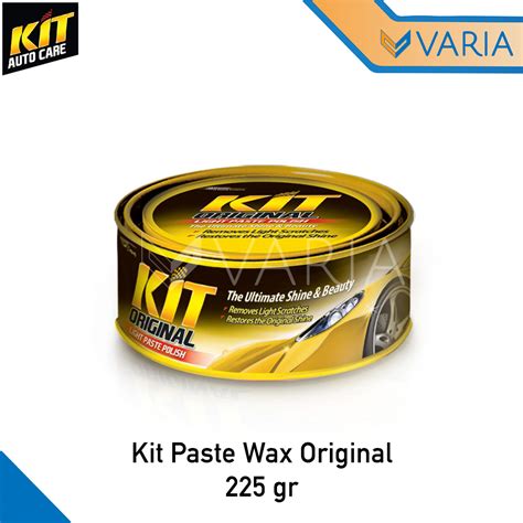 Kit Paste Wax Original Car Kuning Light Polish Poles Body Mobil 225 Gr