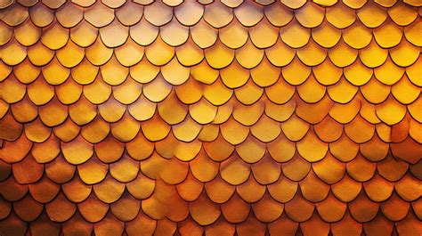 Vibrant Orange Golden Dragon Scale Texture Yellow And Patterns As