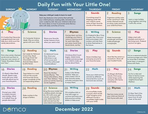 Early Literacy Activities — December 2022 Activities Books And More