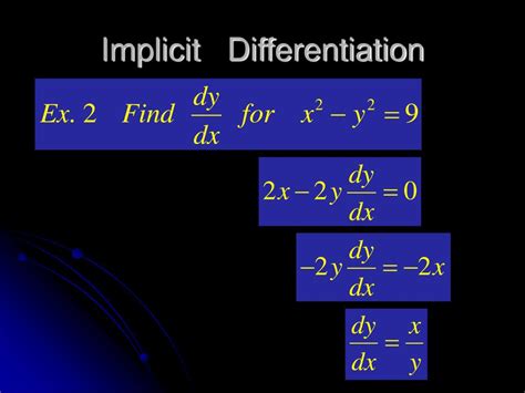 Ppt Implicit Differentiation Powerpoint Presentation Free Download Id 4055385