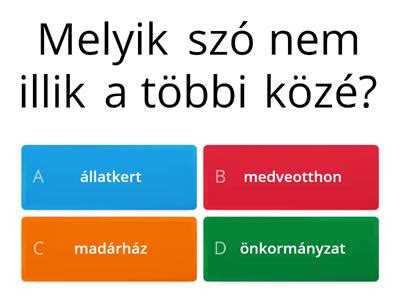 Melyik Nem Illik A Sorba Tananyagok