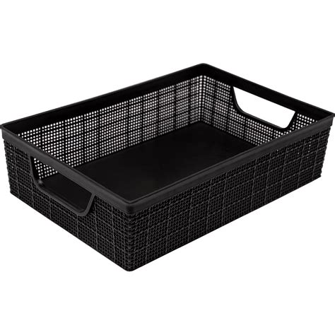 Cesto Organizador Juta A5 2 Litros Preto 24x16 5x6 5 Cm 3131 Jaguar