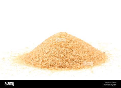 Crystals cane sugar isolated on white Stock Photo - Alamy