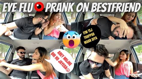 Eye Flu 👁️prank On Bestfriend😱 Ritika Ko Bhi Hojata Eye Flu😓 Simarr6000 Trending Prank