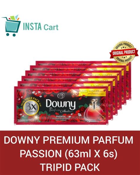 DOWNY PREMIUM PARFUM PASSION TRIPID PACK 63ml X 6s FABRIC CONDITIONER