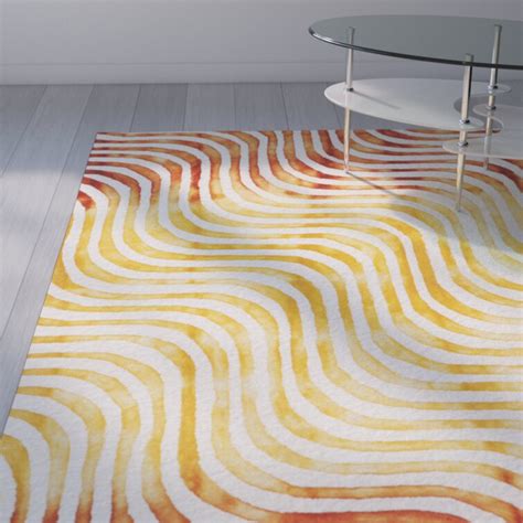 Ivy Bronx Hand Tufted Wool Abstract Rug Wayfair