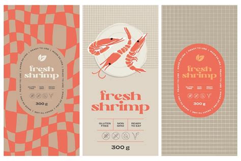 Premium Vector | Vector hand drawn food packaging label design template ...