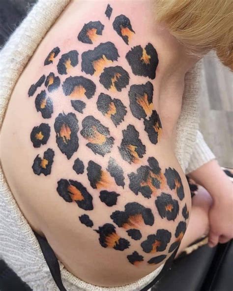 Leopard Print Shoulder Tattoo by @emmawillistattoos - Tattoogrid.net