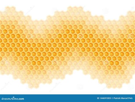 Bee And Honey Background Cartoon Vector | CartoonDealer.com #14975831