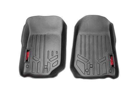 Rough Country M-6141 Front Heavy Duty Fitted Floor Mats for 07-13 Jeep ...