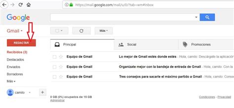 Enviar Mensaje De Correo Gmail Pasos Para Enviar Un Correo Tutobasico