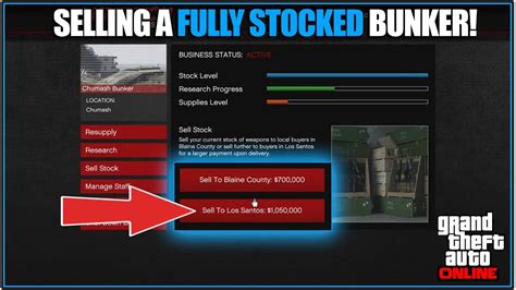 Gta Online Selling A Fully Stocked Bunker Plus