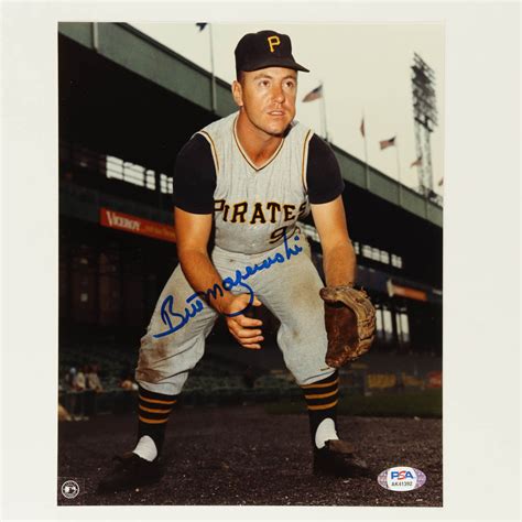 Bill Mazeroski Signed Pirates 8x10 Photo PSA Pristine Auction