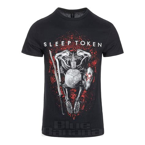 official sleep token skeleton  shirt black official band