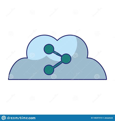 Nube E Icono De La Distribuci n Ilustración del Vector Ilustración de