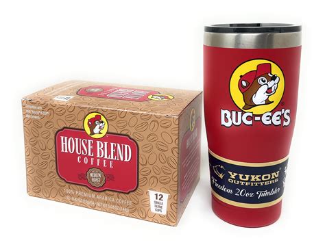 Buc Ees 20oz Bucky The Beaver Red Tumbler And Single Serve Coffee Pods