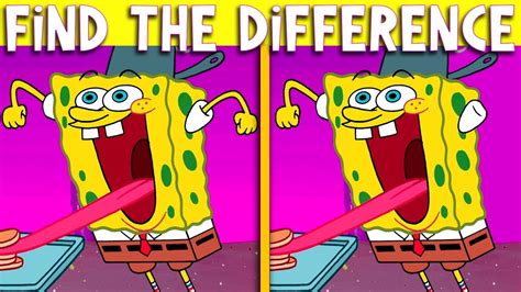 Find The Difference Spongebob Squarepants Spot The Difference Brain