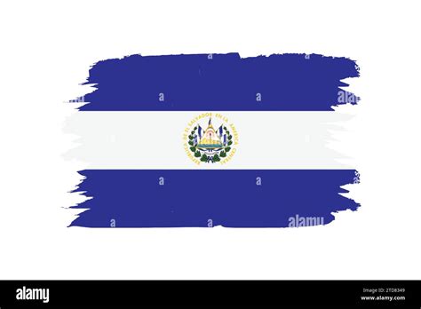 Ilustración vectorial de la bandera de El Salvador Imagen Vector de