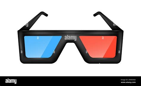 3d Images With Glasses Blue Red