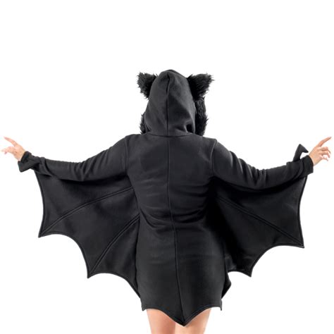 Womens Hooded Wing Bat Costume Costume Agent