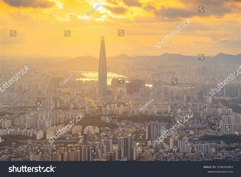 Downtown Seoul City Skyline Cityscape South库存照片2198745063 Shutterstock