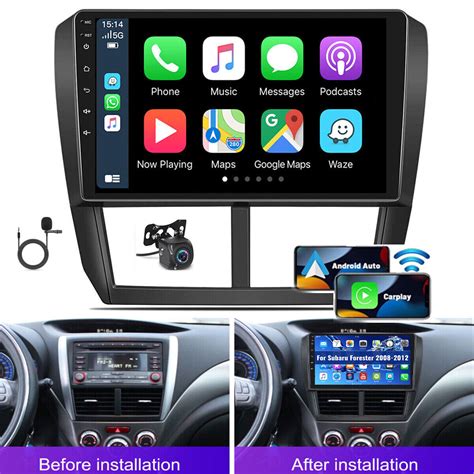 For Subaru Forester 2008 2012 Android 12 Apple CarPlay Car Stereo Radio