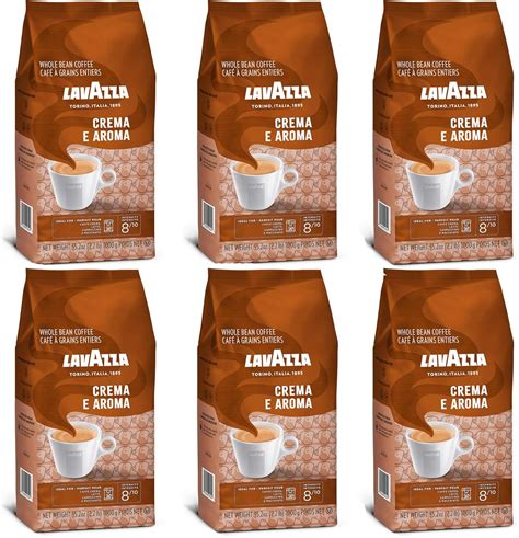 Lavazza Crema E Aroma Coffee Beans Pack Of 6 6 X 1000g Amazon Ca