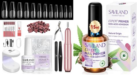 Saviland Gel X Nail Kit All In One Beginner Gel Nail Kit