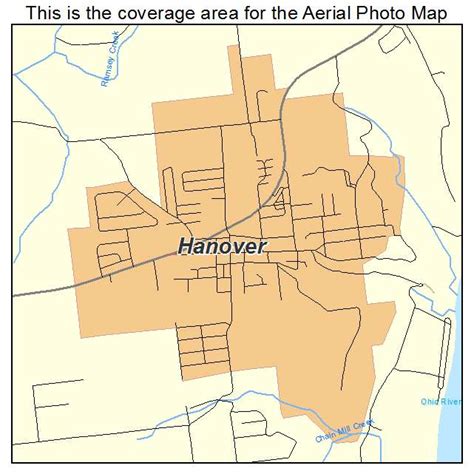 Aerial Photography Map of Hanover, IN Indiana