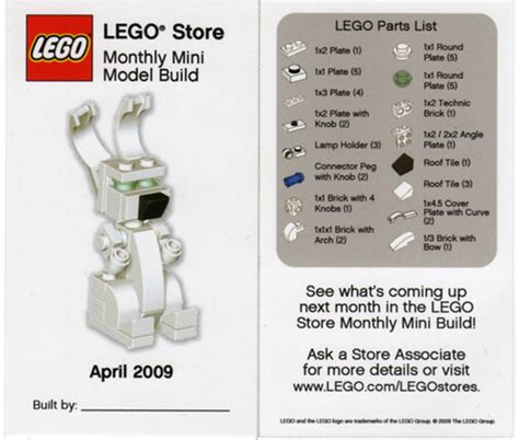 Lego Parts List