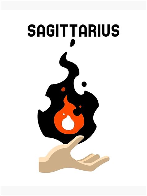 "Sagittarius Fire Sign" Poster by TheGildedCastle | Redbubble