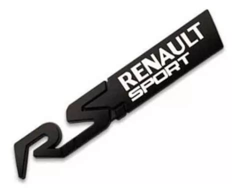 Emblema Rs Renault Sport Negro Cuotas Sin Inter S