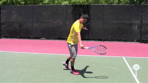 How To Hit A Tennis Backhand Slice Approach In Hd Instructional Youtube