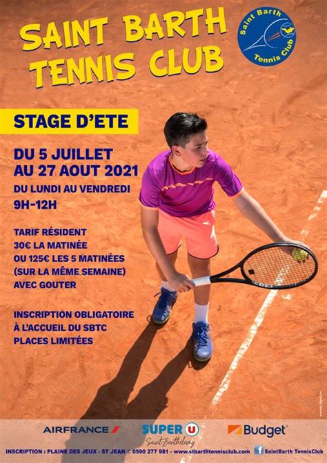 Stages Dete Saint Barth Tennis Club